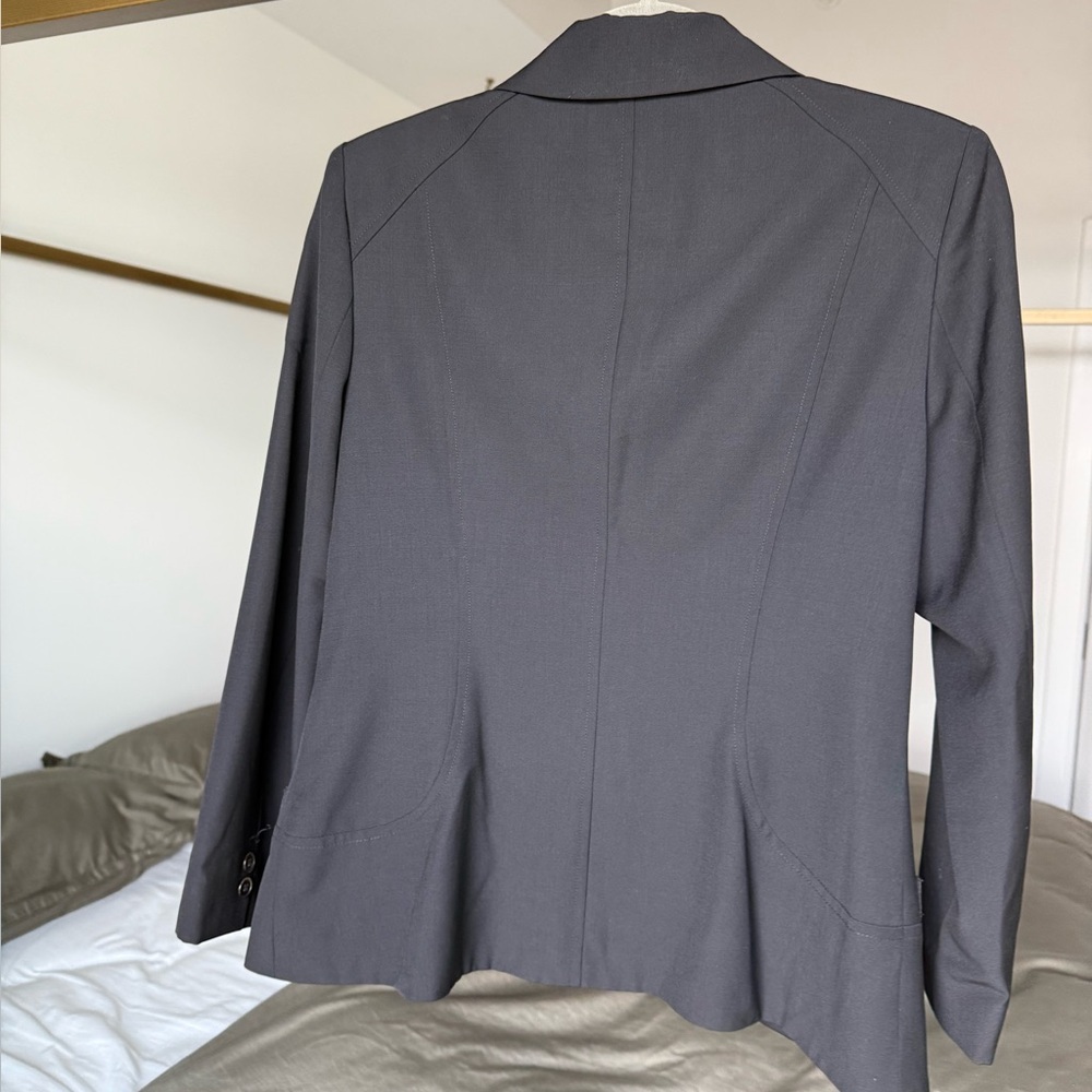 KENZO Paris Black Wool Blazer Sz 40 100% Laine Wool Statement Piece w/ Character - Picture 2 of 9